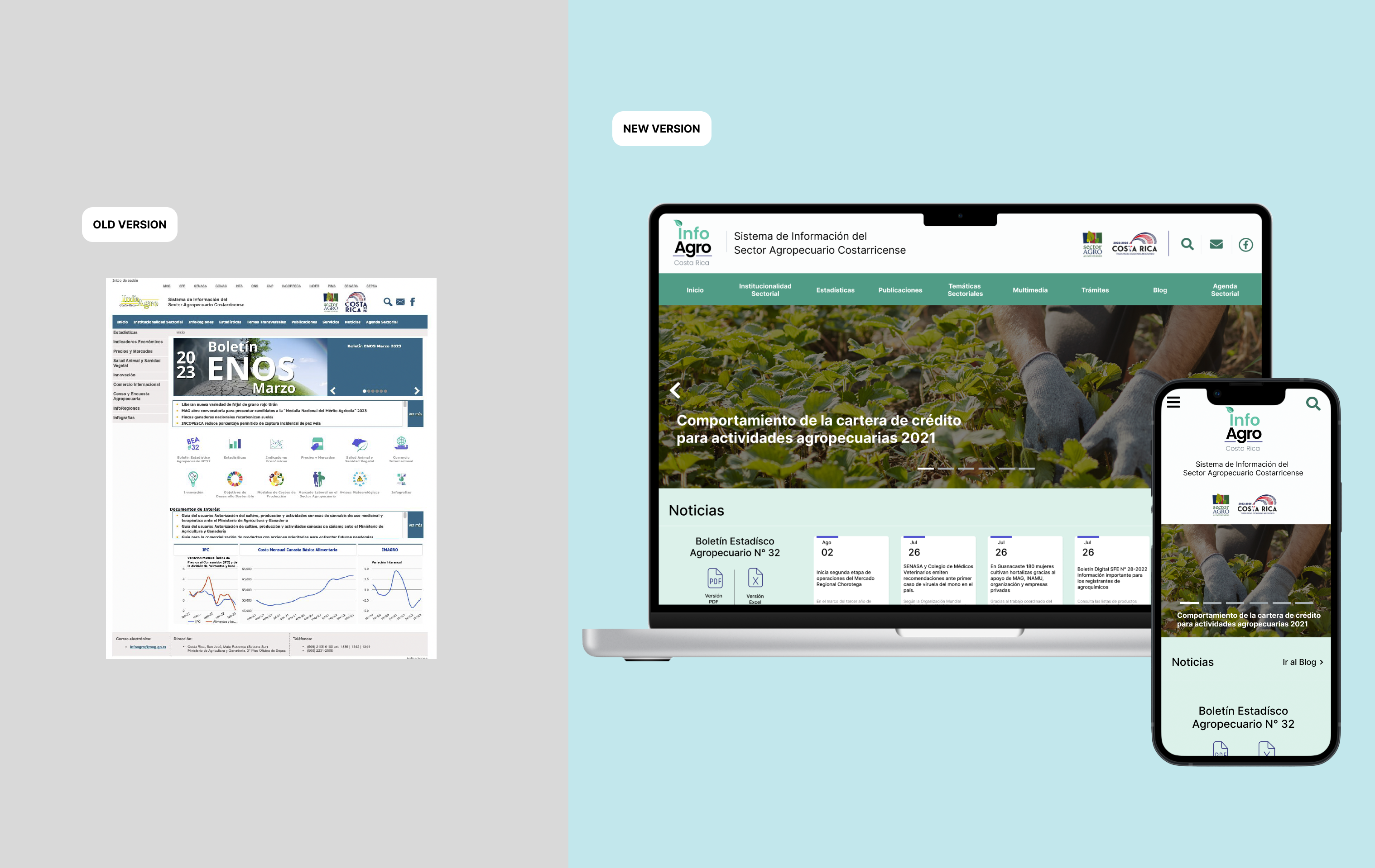 InfoAgro Before and After