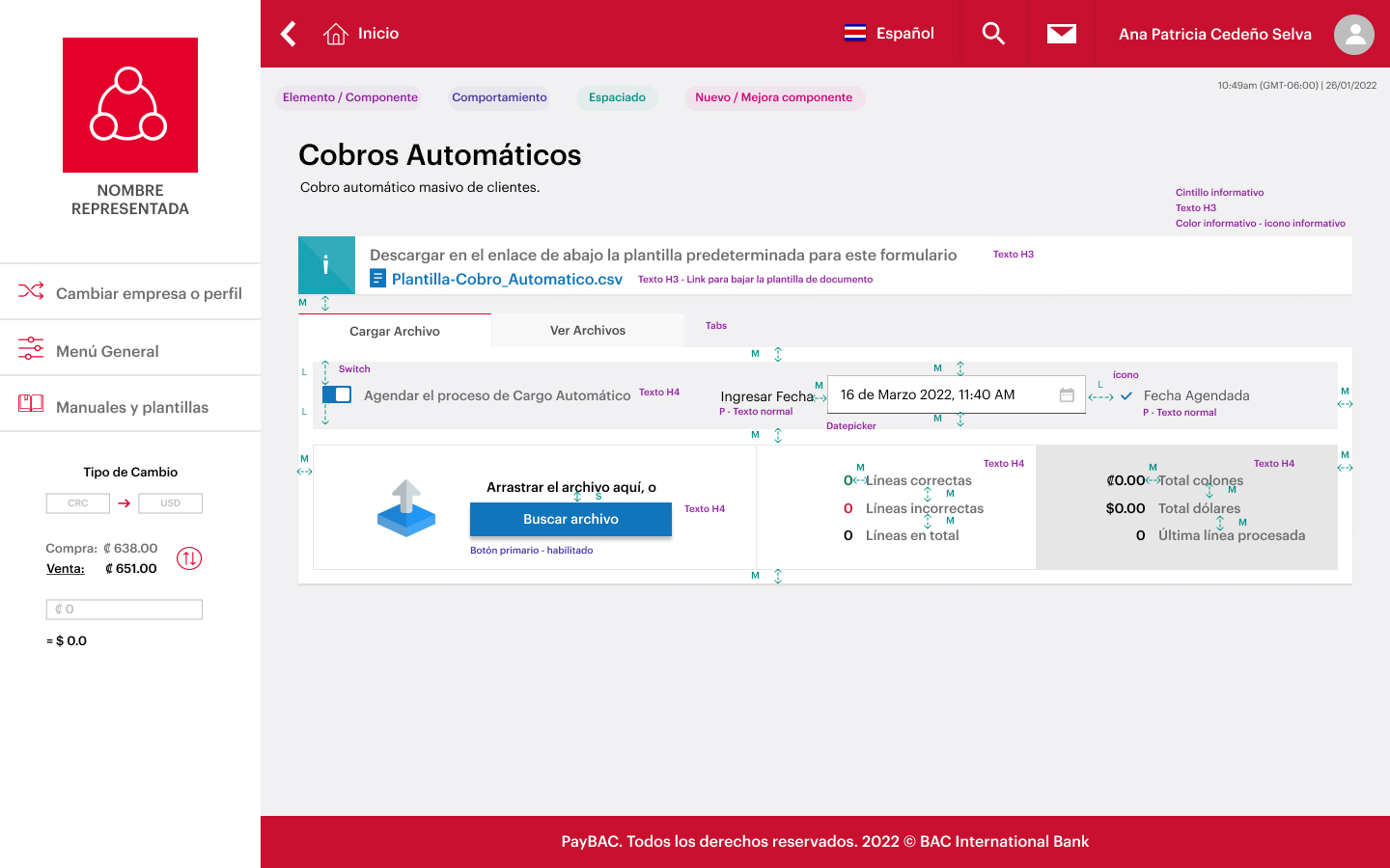 Paso 03 — Date confirmed state showing 16 de Marzo 2022, 11:40 AM with Fecha Agendada checkmark